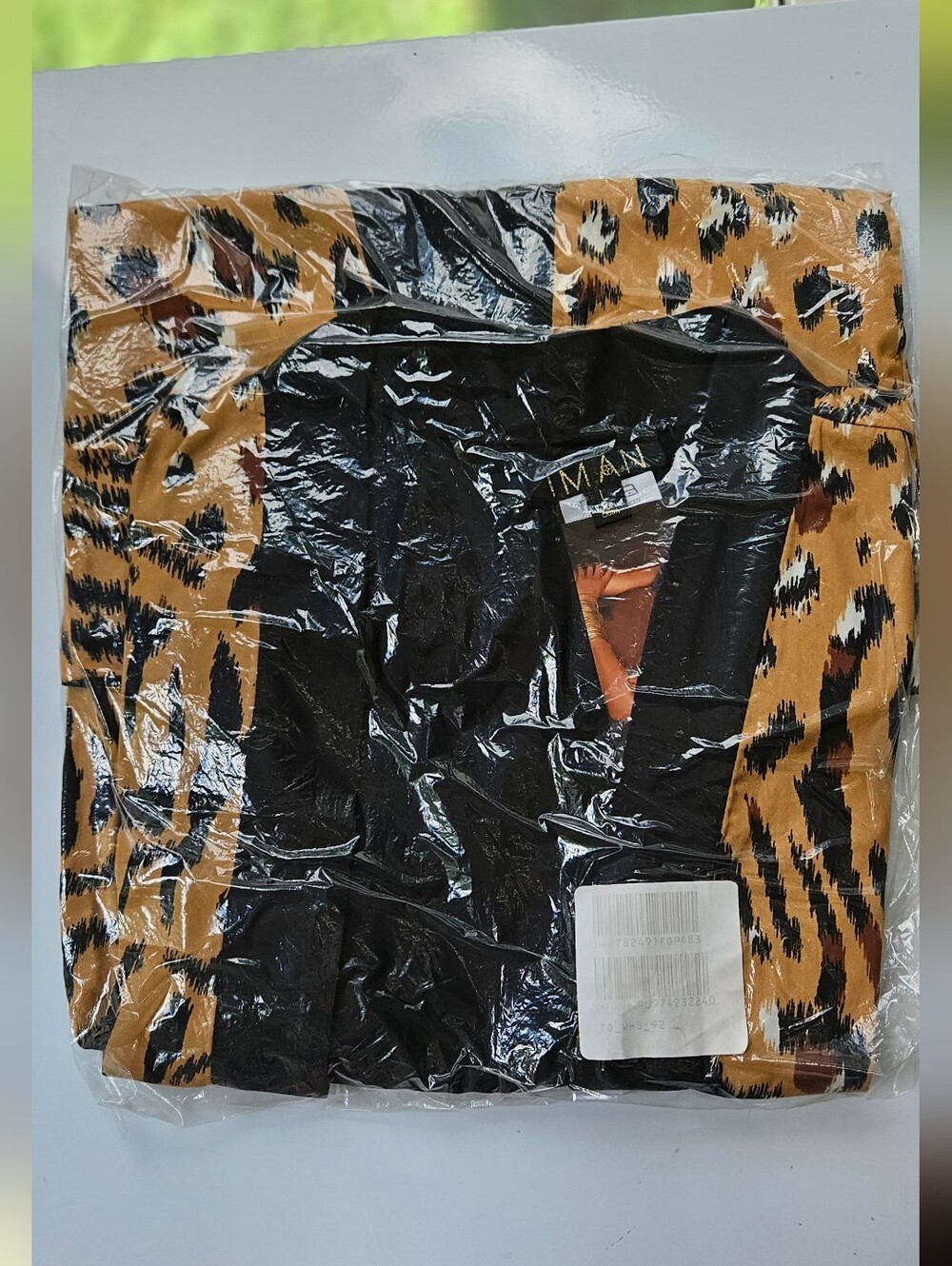 NWT IMAN Global Chic Reversible Topper Jacket Leopard Animal Print Black - Picture 6 of 9